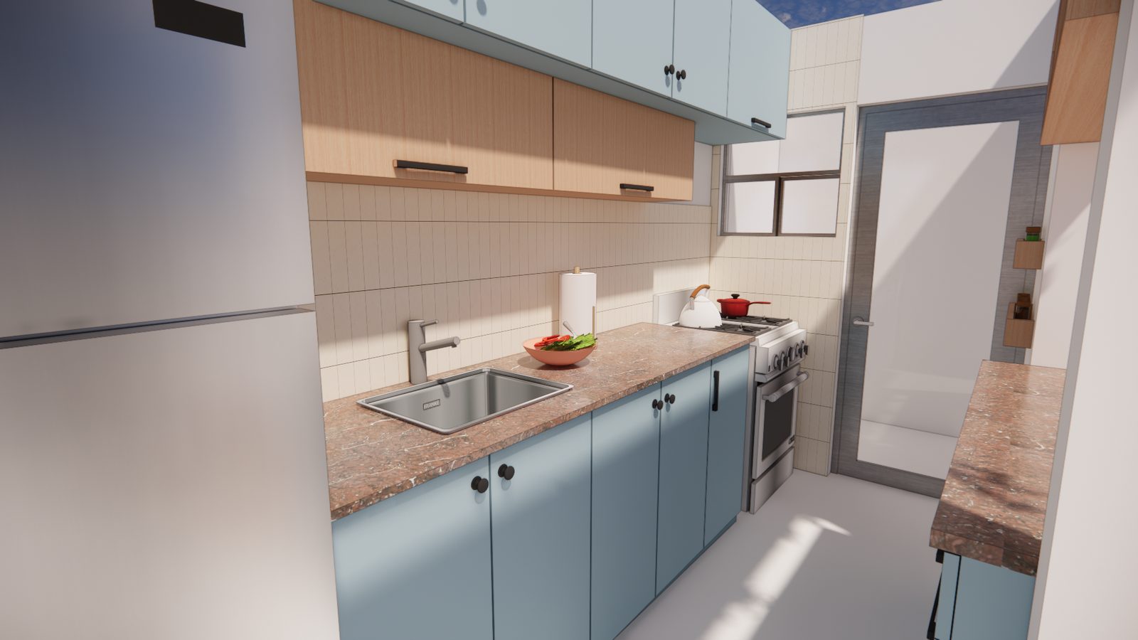 Render de la cocina